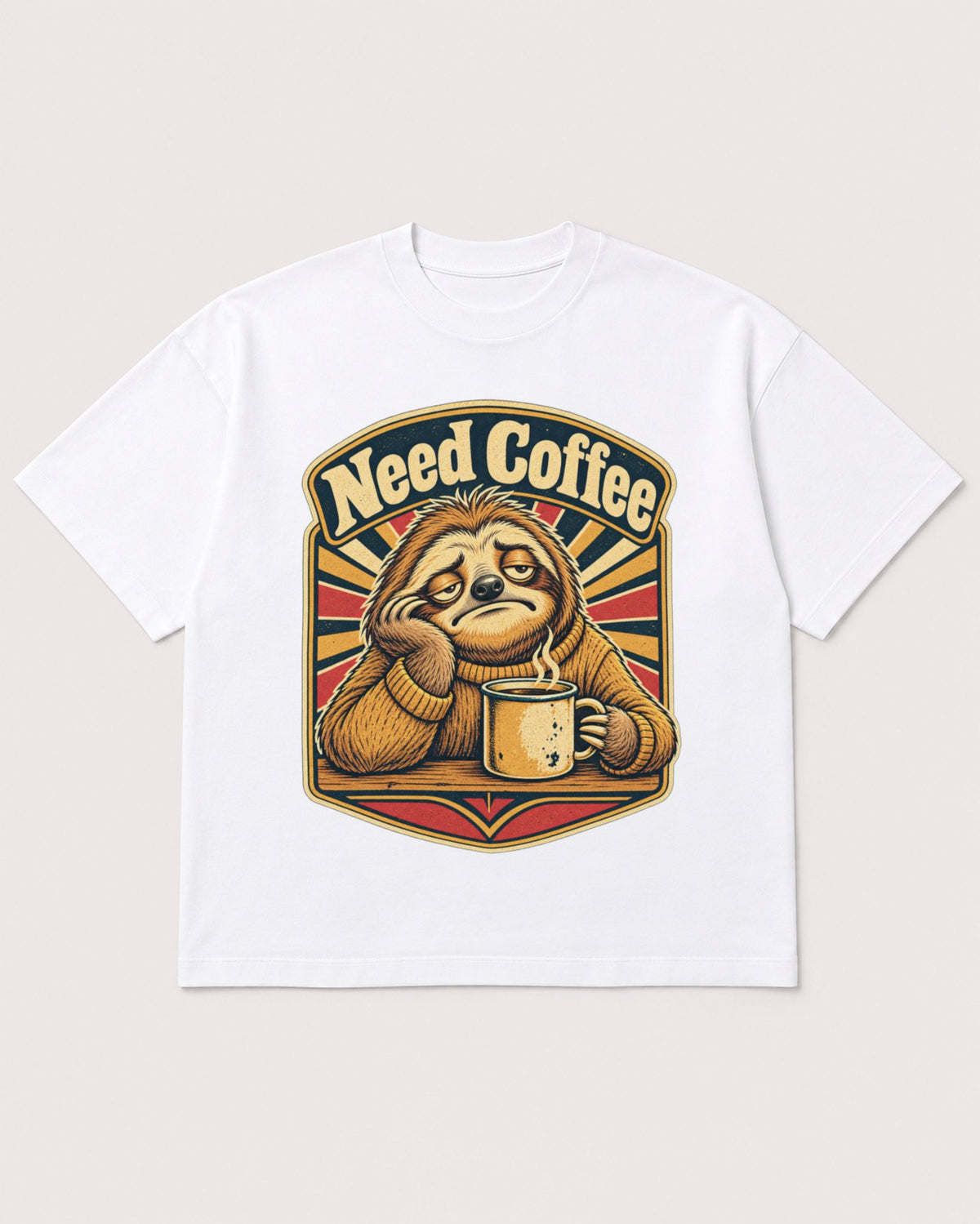 Mockup Boxy Heavyweight Tee White product