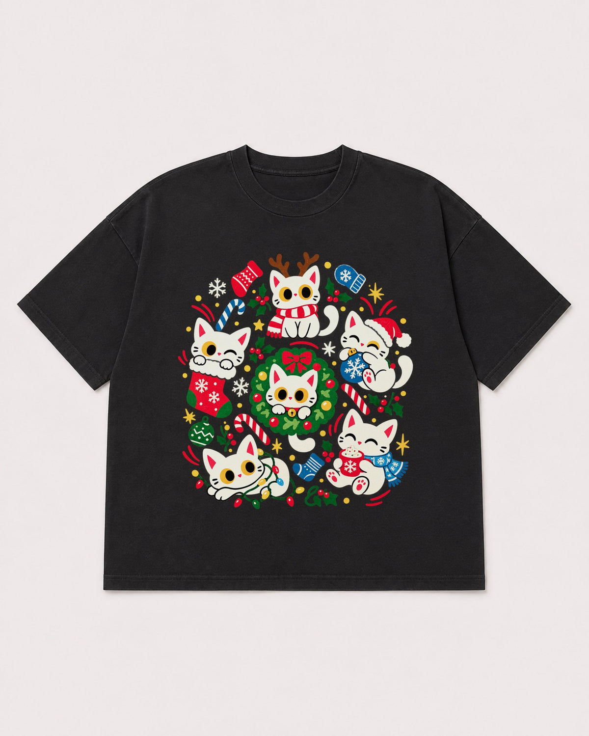 Mockup Boxy Heavyweight Tee Black product
