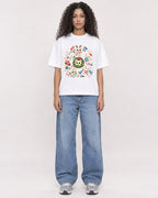 Mockup Boxy Heavyweight Tee White female full-body 10