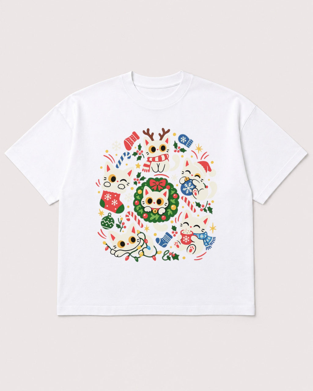 Mockup Boxy Heavyweight Tee White product