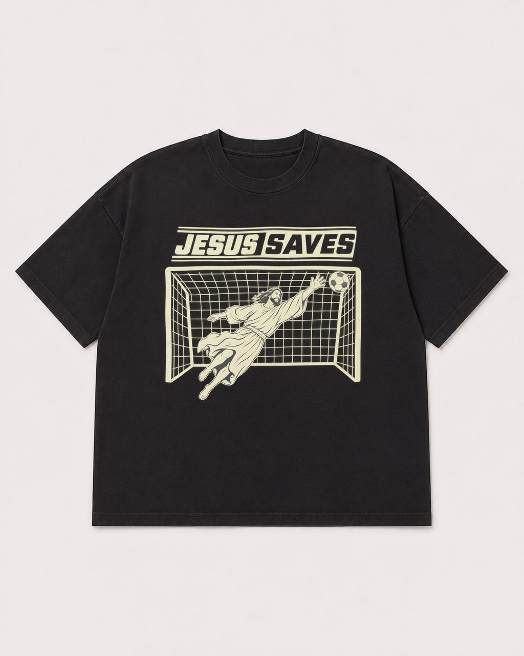 Mockup Boxy Heavyweight Tee Black product