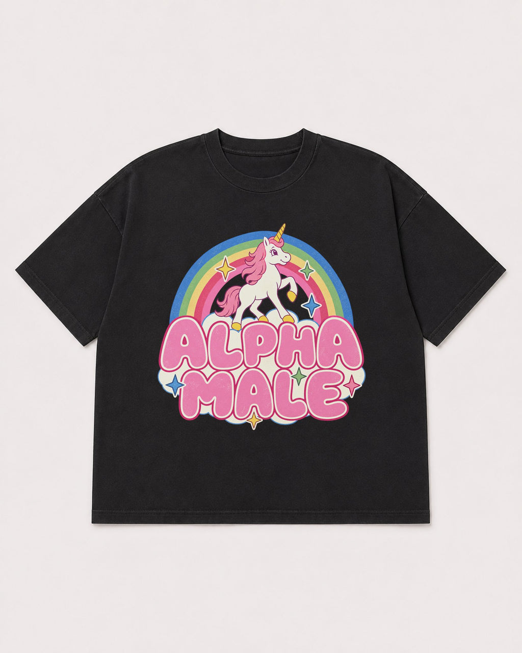 Mockup Boxy Heavyweight Tee Black product