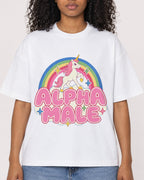Mockup Boxy Heavyweight Tee White female close-up 05
