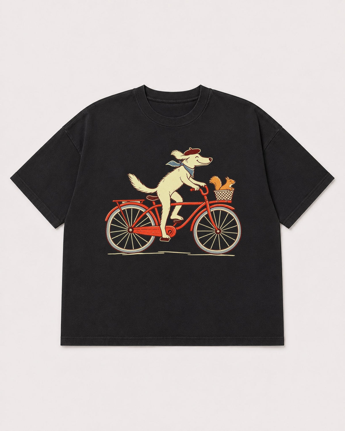 Mockup Boxy Heavyweight Tee Black product