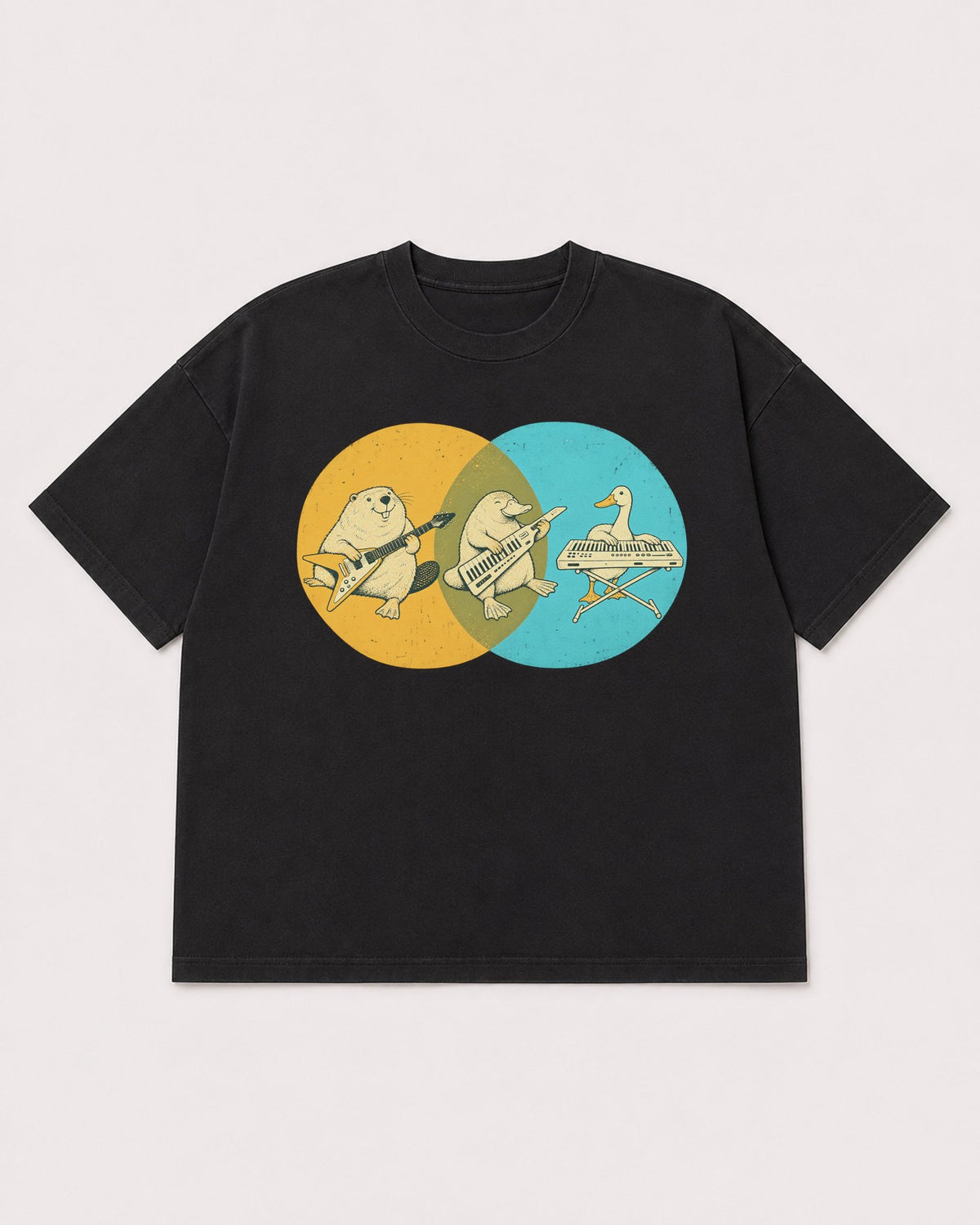 Mockup Boxy Heavyweight Tee Black product