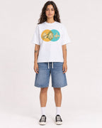 Mockup Boxy Heavyweight Tee White female full-body 06