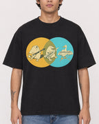 Mockup Boxy Heavyweight Tee Black male close-up 06
