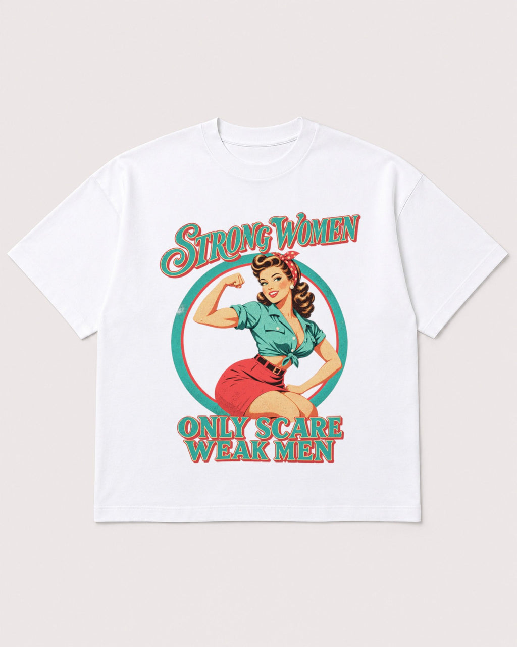 Mockup Boxy Heavyweight Tee White product