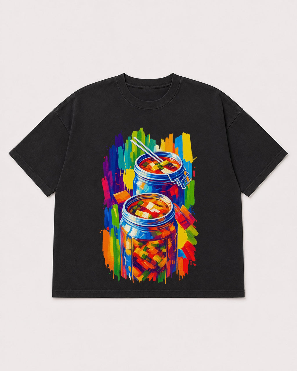 Mockup Boxy Heavyweight Tee Black product