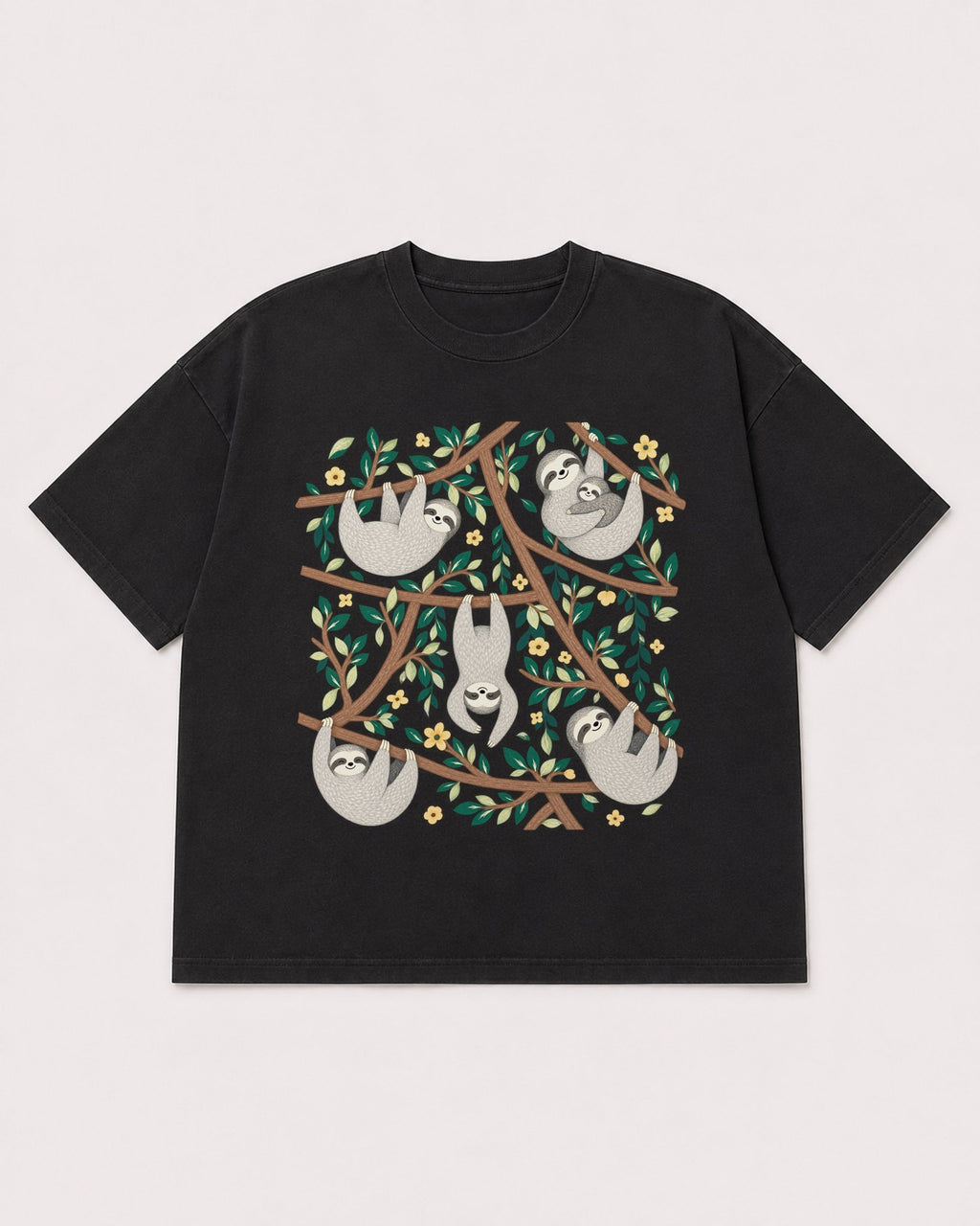 Mockup Boxy Heavyweight Tee Black product
