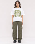 Mockup Boxy Heavyweight Tee White female full-body 02