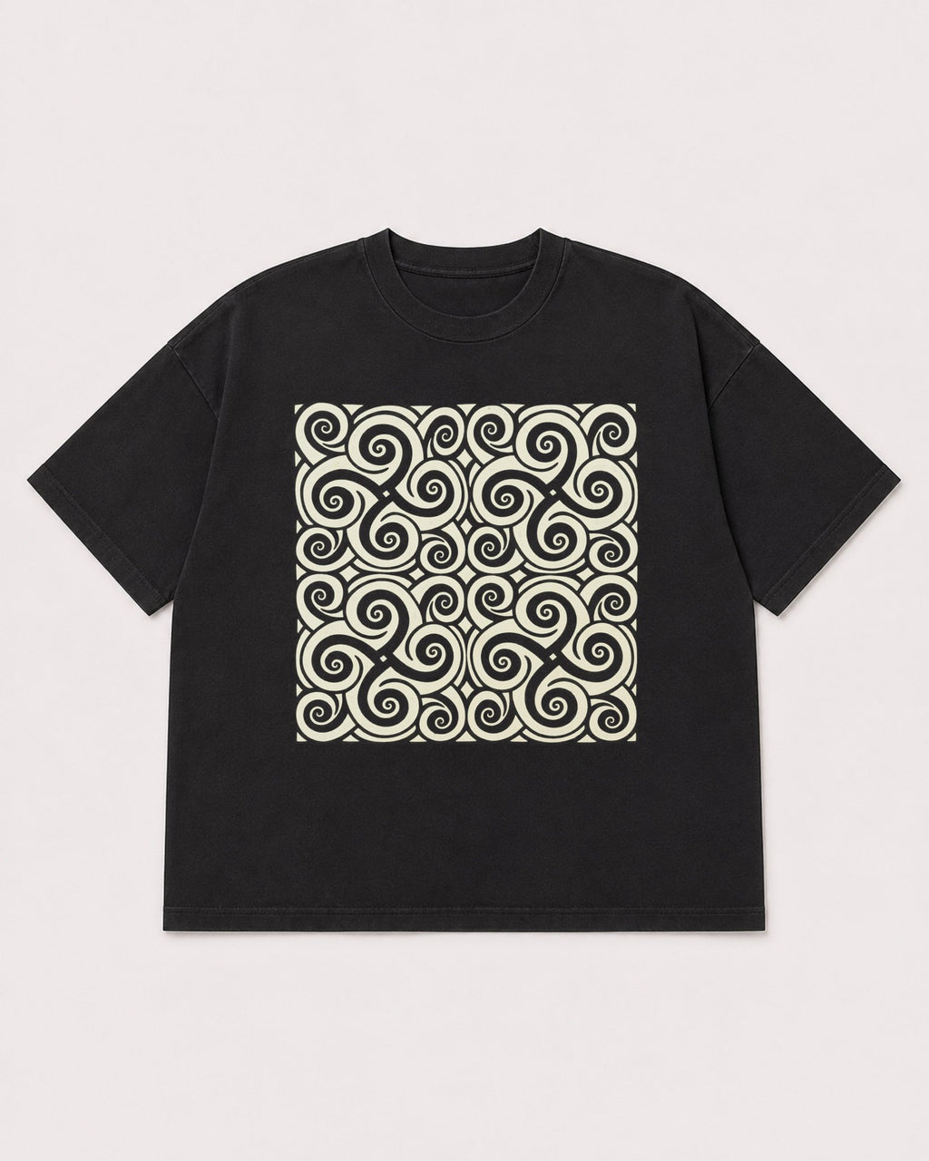 Mockup Boxy Heavyweight Tee Black product