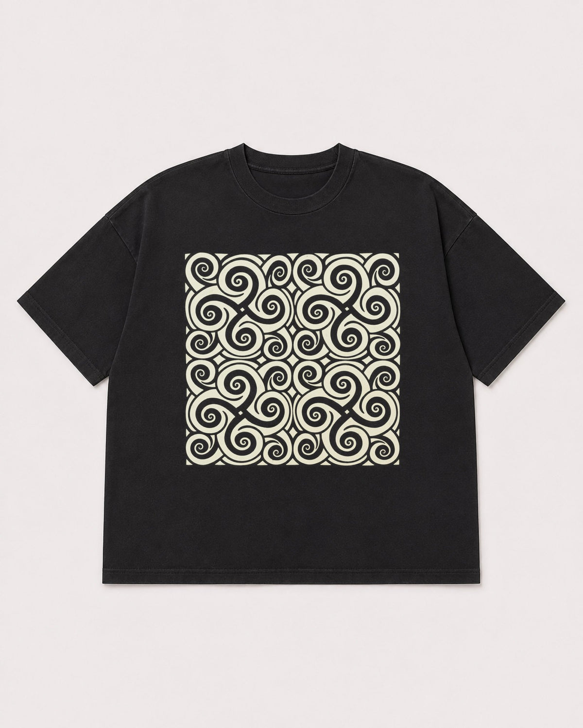 Mockup Boxy Heavyweight Tee Black product