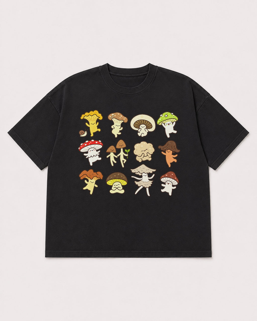 Mockup Boxy Heavyweight Tee Black product