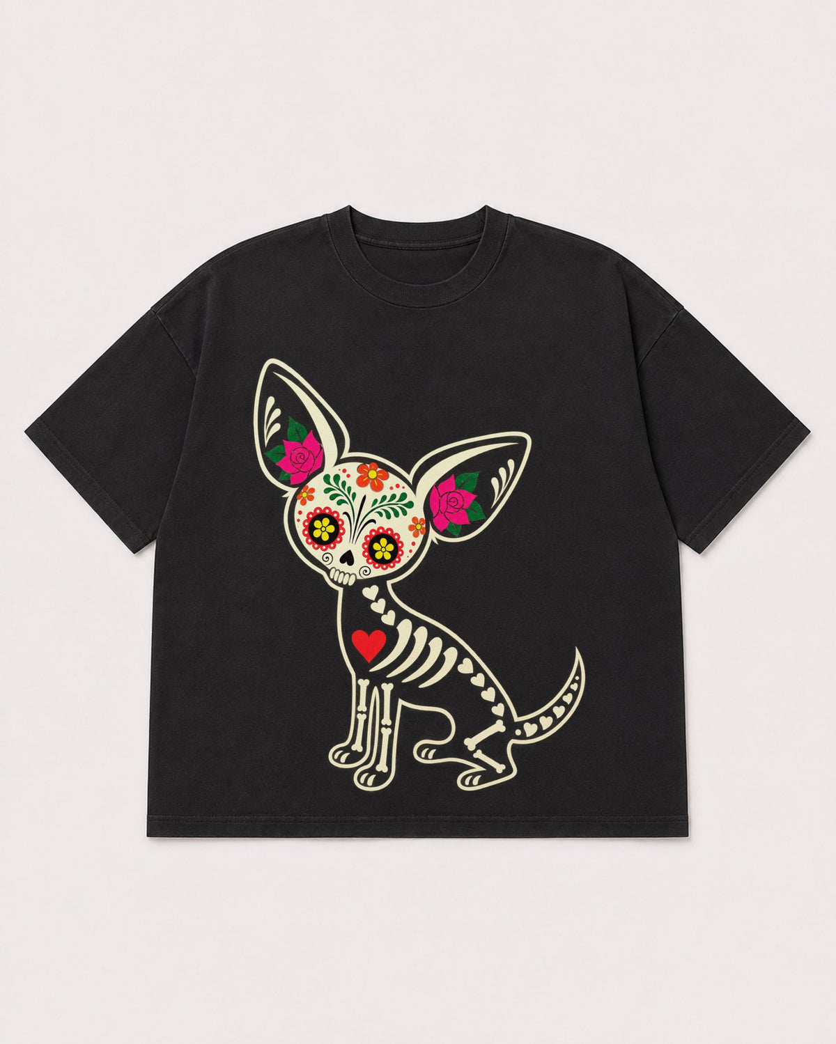 Mockup Boxy Heavyweight Tee Black product