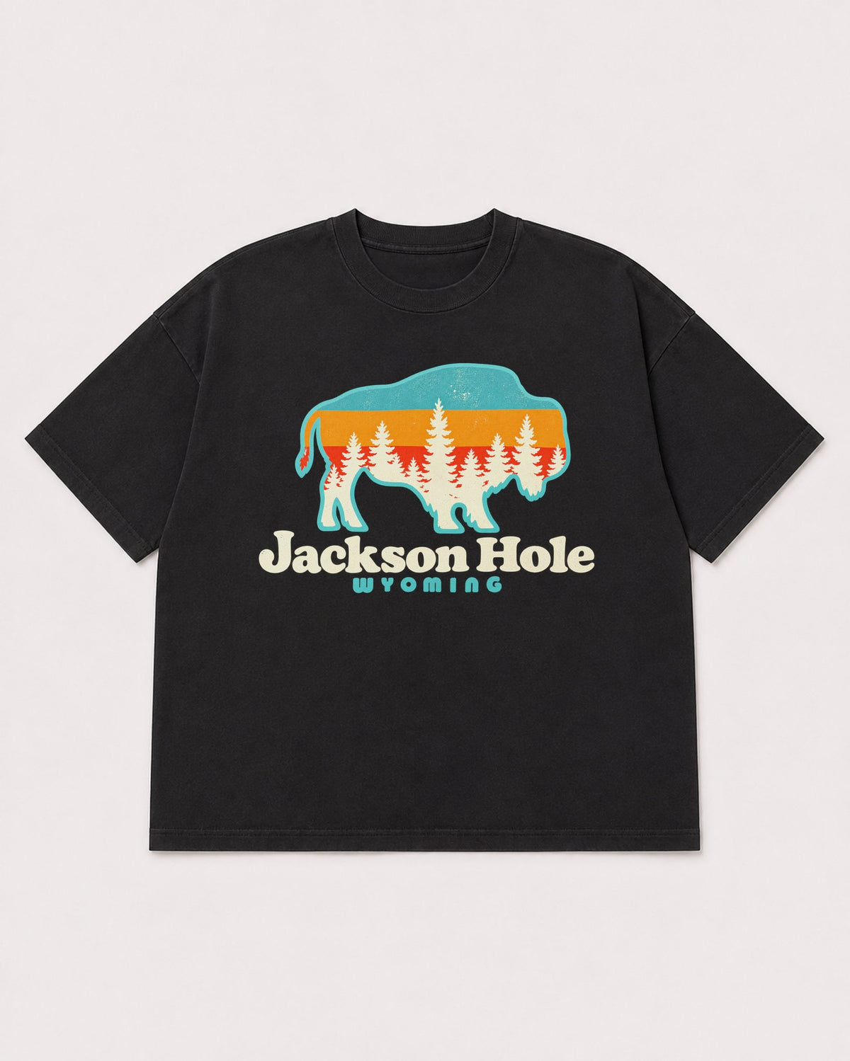 Mockup Boxy Heavyweight Tee Black product