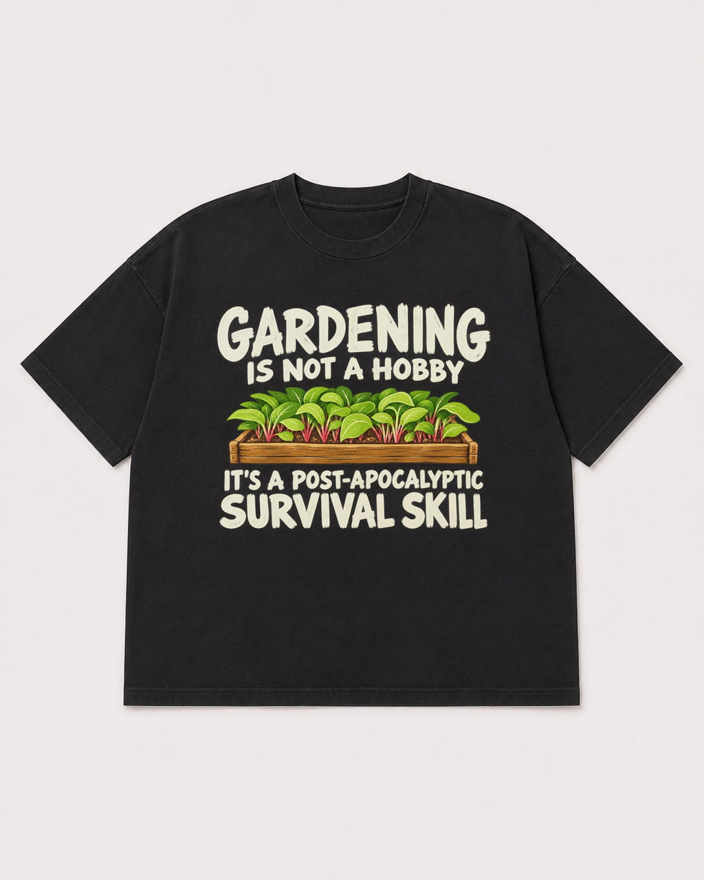 Mockup Boxy Heavyweight Tee Black product