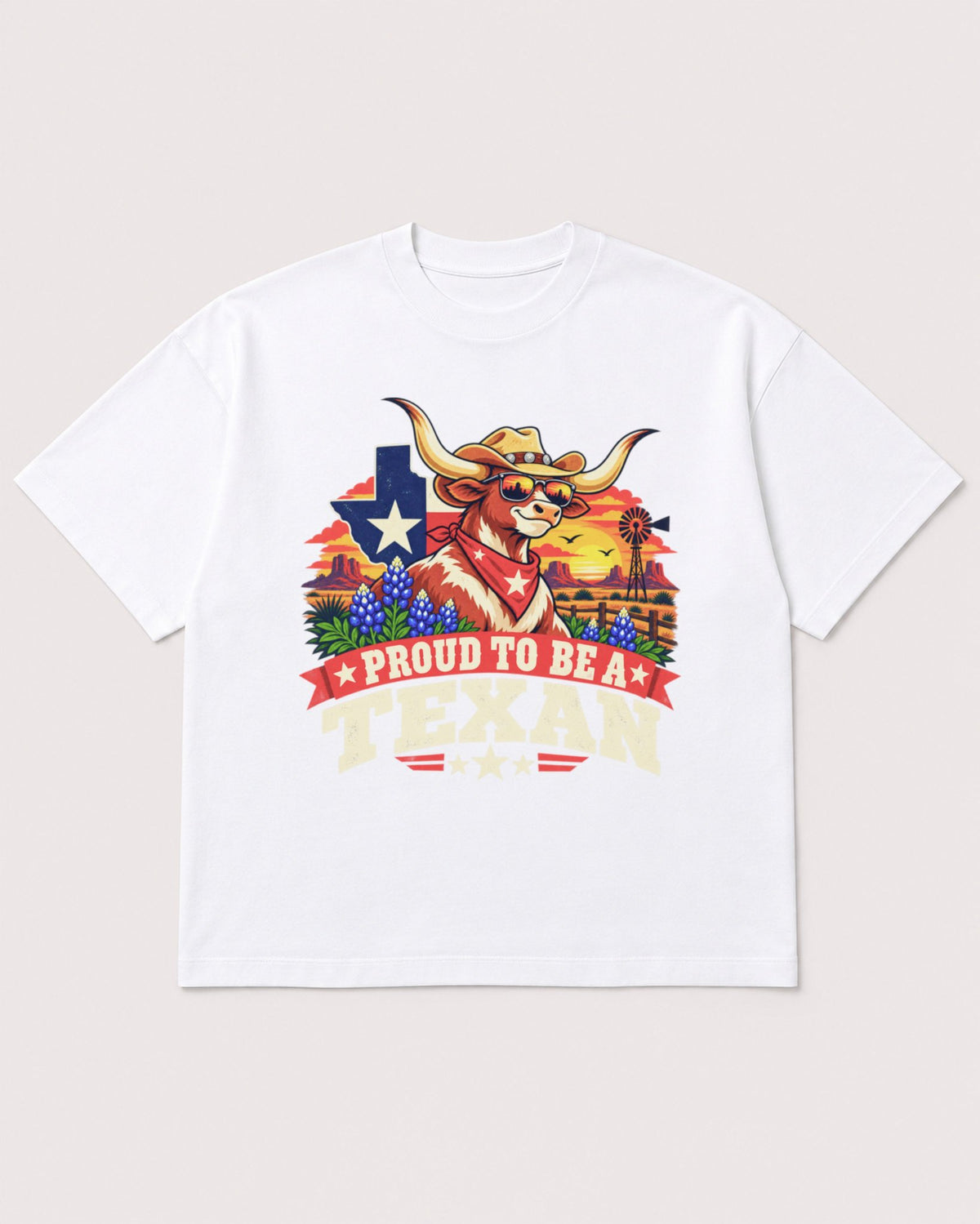 Mockup Boxy Heavyweight Tee White product