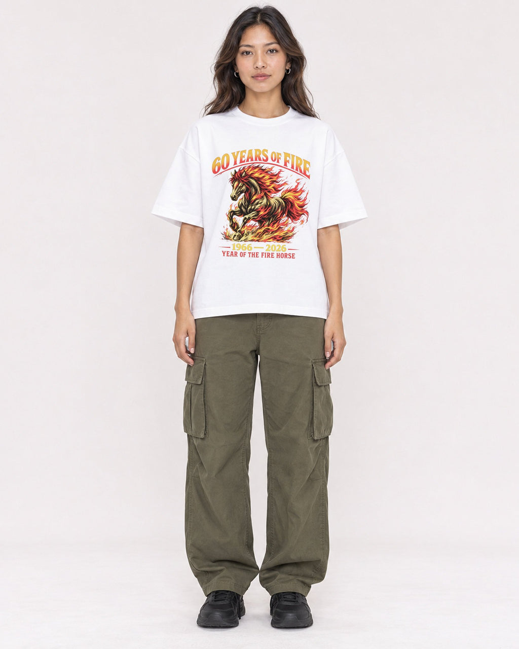 Mockup Boxy Heavyweight Tee White female full-body 02