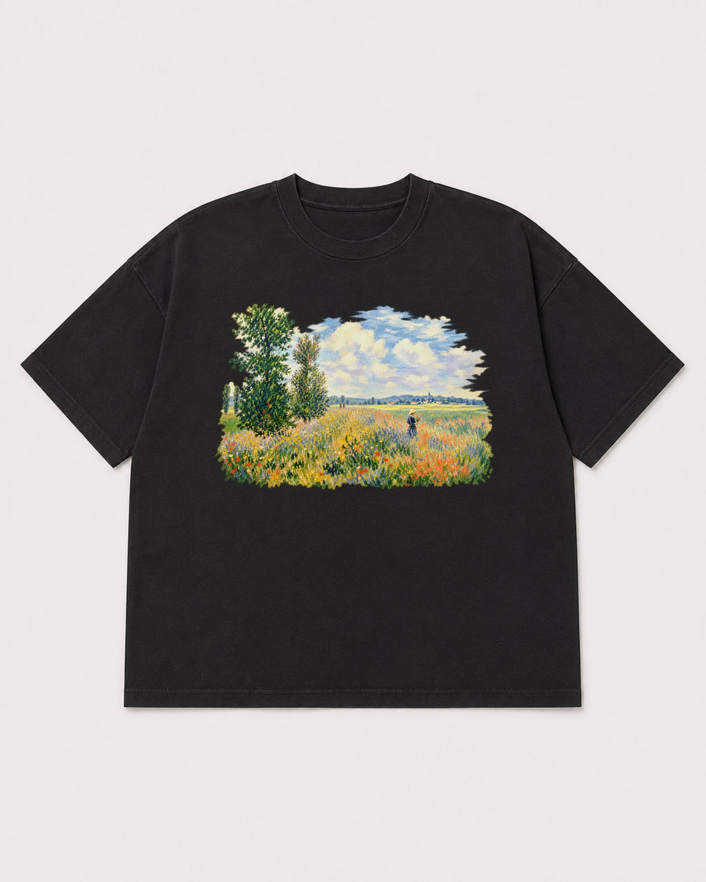 Mockup Boxy Heavyweight Tee Black product