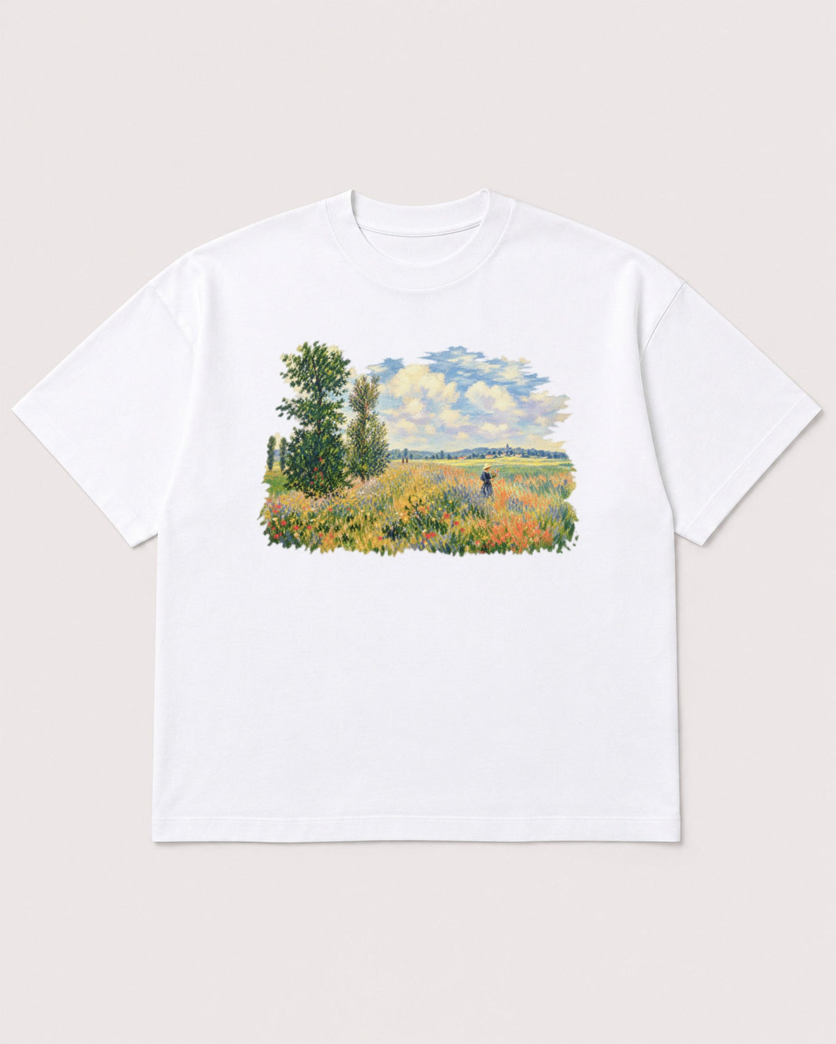 Mockup Boxy Heavyweight Tee White product