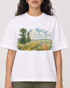 Mockup Boxy Heavyweight Tee White female close-up 07