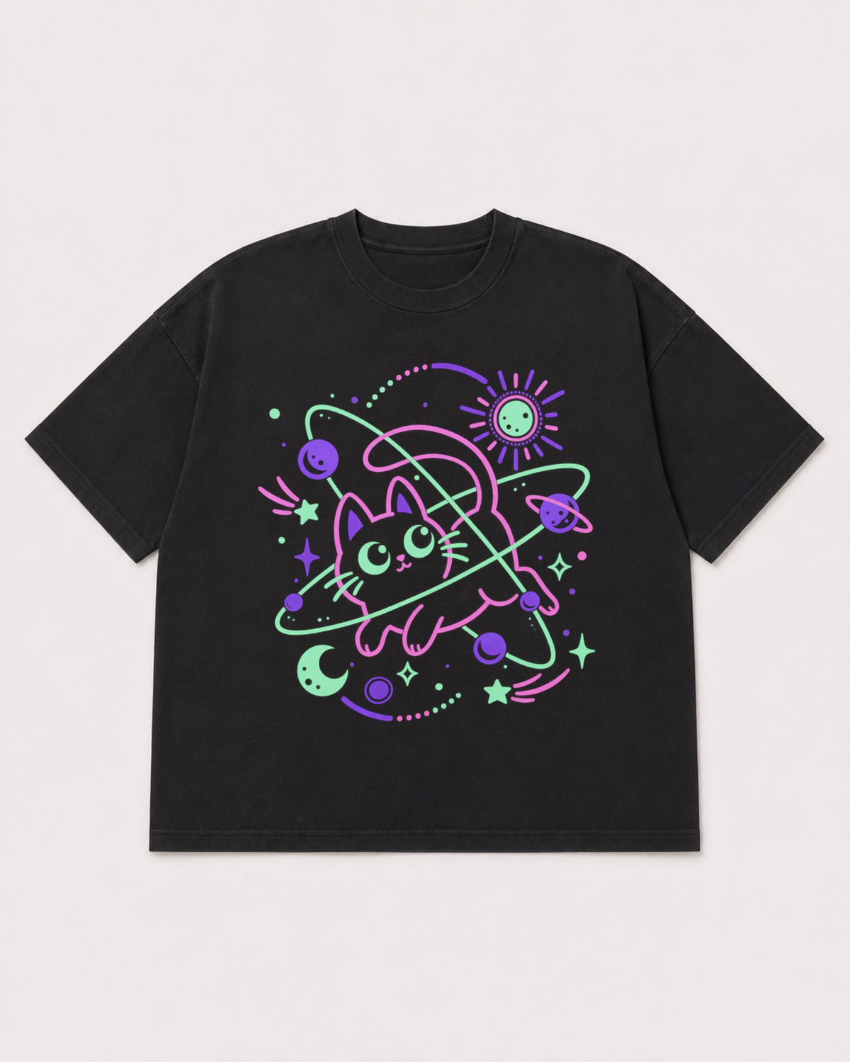 Mockup Boxy Heavyweight Tee Black product