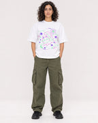 Mockup Boxy Heavyweight Tee White female full-body 27