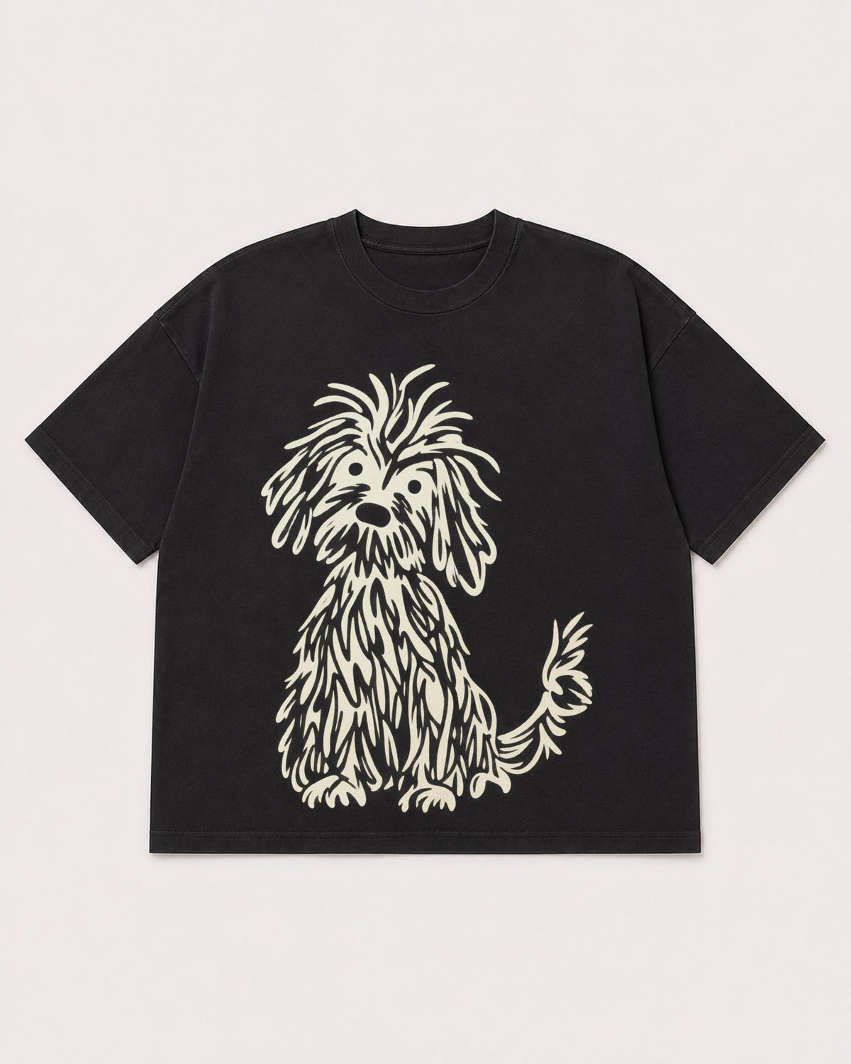 Mockup Boxy Heavyweight Tee Black product