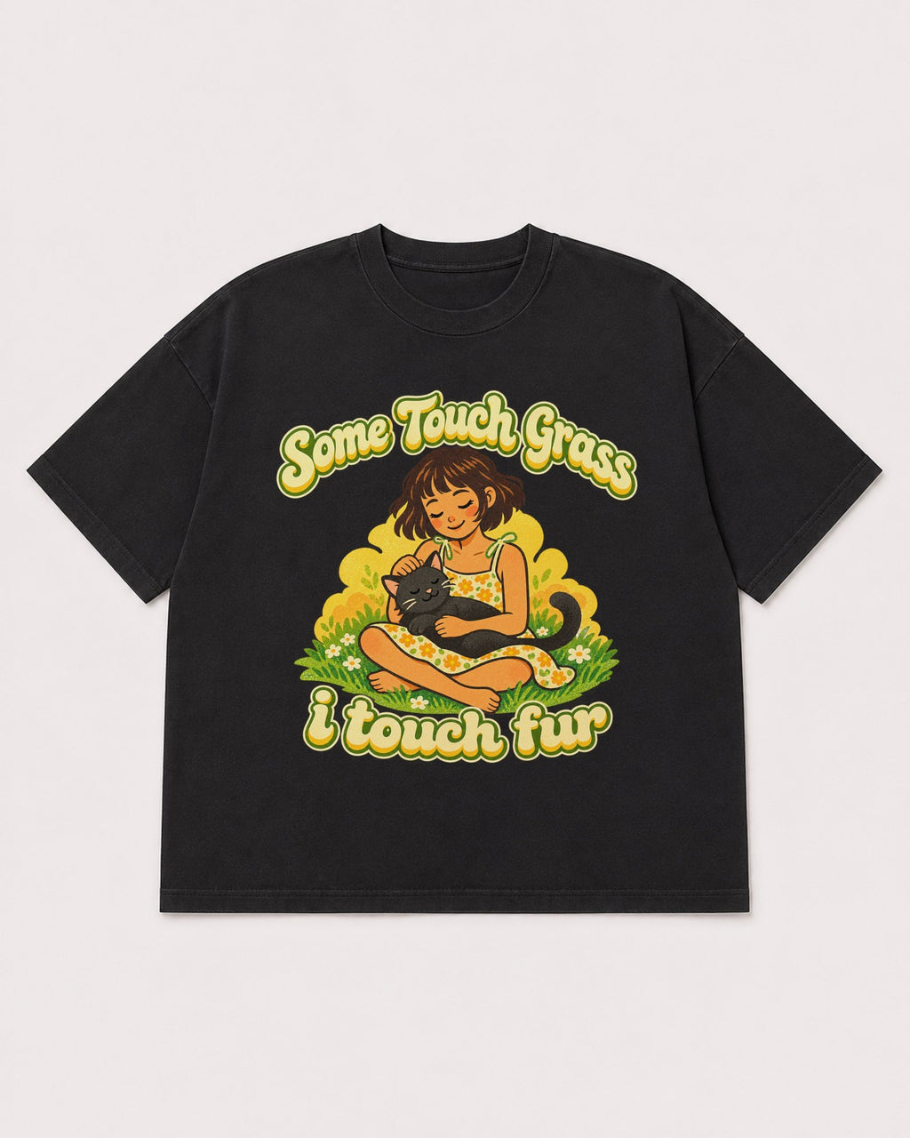 Mockup Boxy Heavyweight Tee Black product