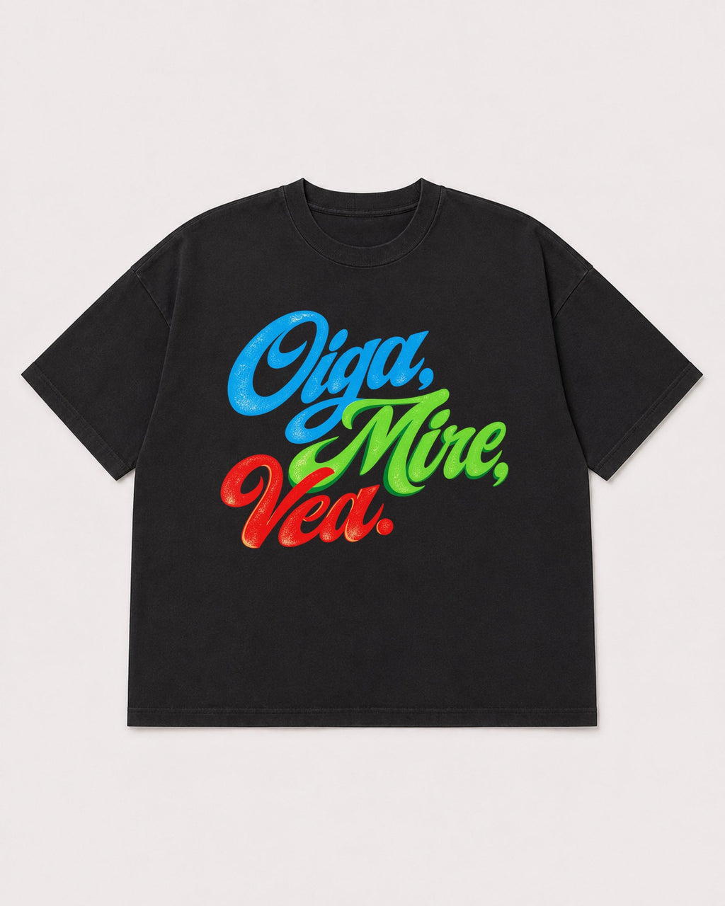 Mockup Boxy Heavyweight Tee Black product