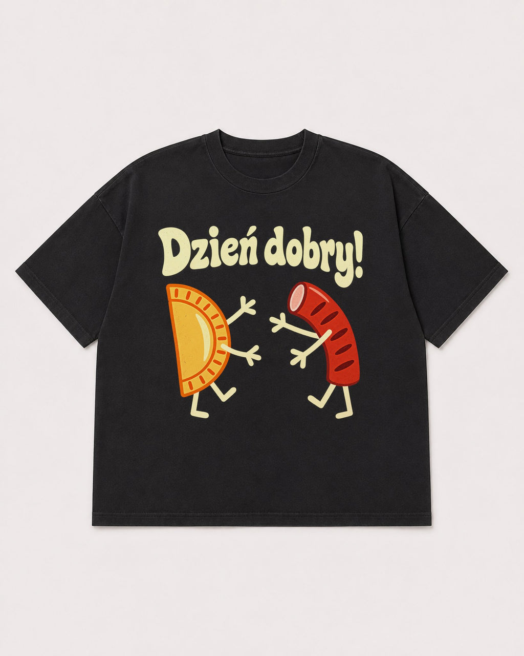 Mockup Boxy Heavyweight Tee Black product