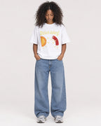 Mockup Boxy Heavyweight Tee White female full-body 05