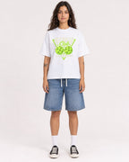Mockup Boxy Heavyweight Tee White female full-body 06