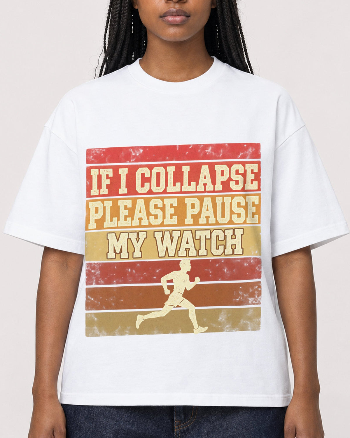 Mockup Boxy Heavyweight Tee White female close-up 04