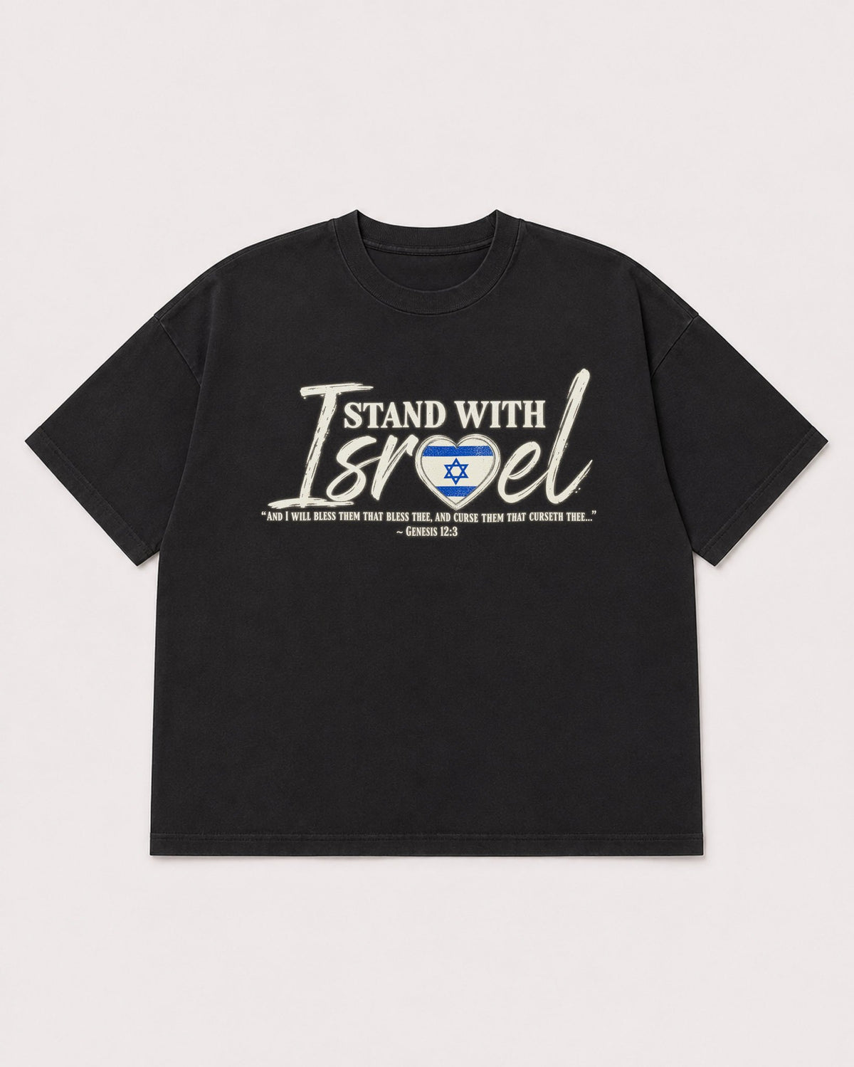 Mockup Boxy Heavyweight Tee Black product