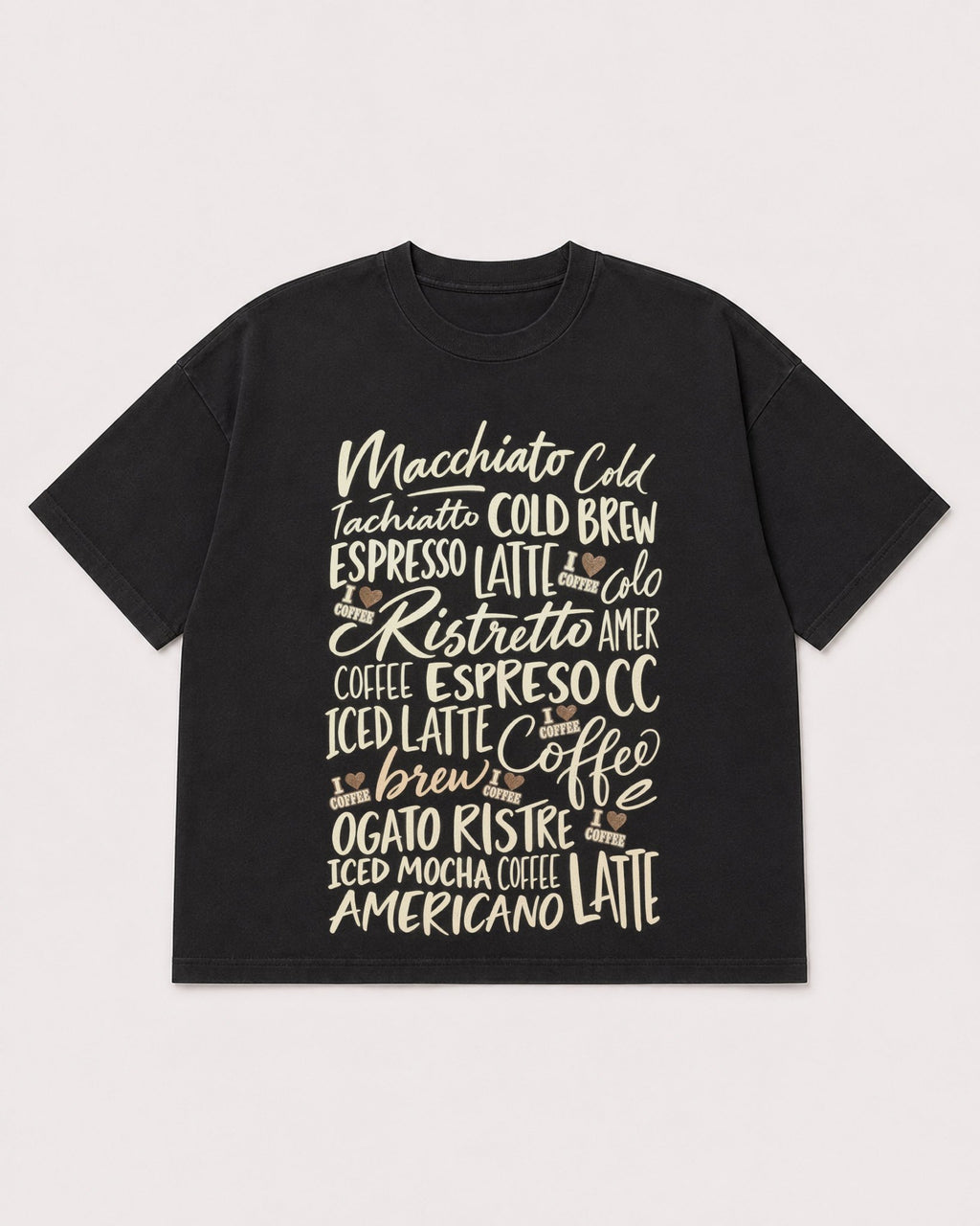 Mockup Boxy Heavyweight Tee Black product