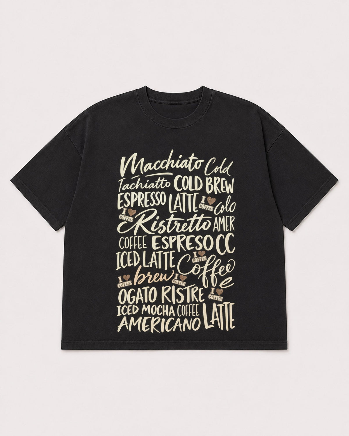 Mockup Boxy Heavyweight Tee Black product