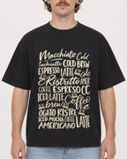 Mockup Boxy Heavyweight Tee Black male close-up 09