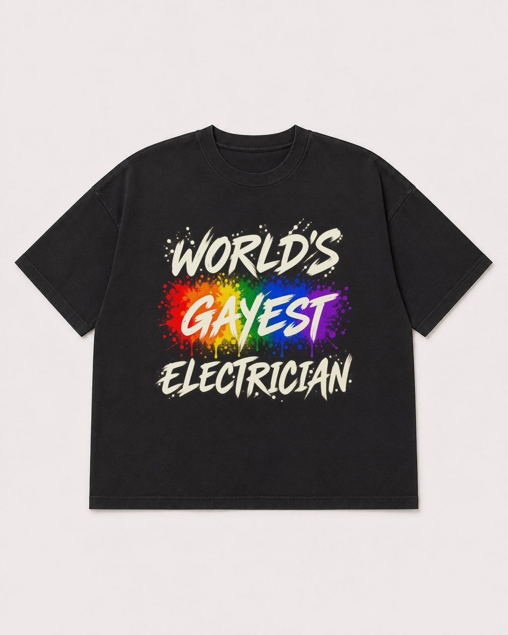 Mockup Boxy Heavyweight Tee Black product