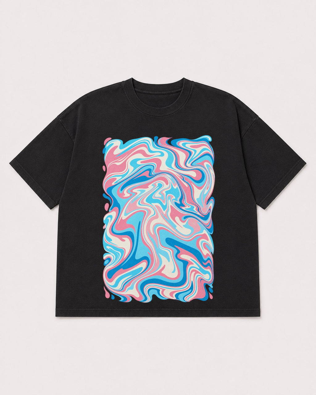 Mockup Boxy Heavyweight Tee Black product