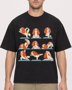 Mockup Boxy Heavyweight Tee Black male close-up 08