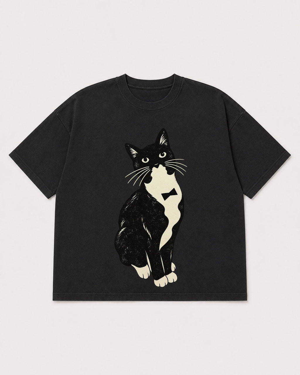 Mockup Boxy Heavyweight Tee Black product