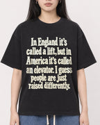 Mockup Boxy Heavyweight Tee Black female close-up 01