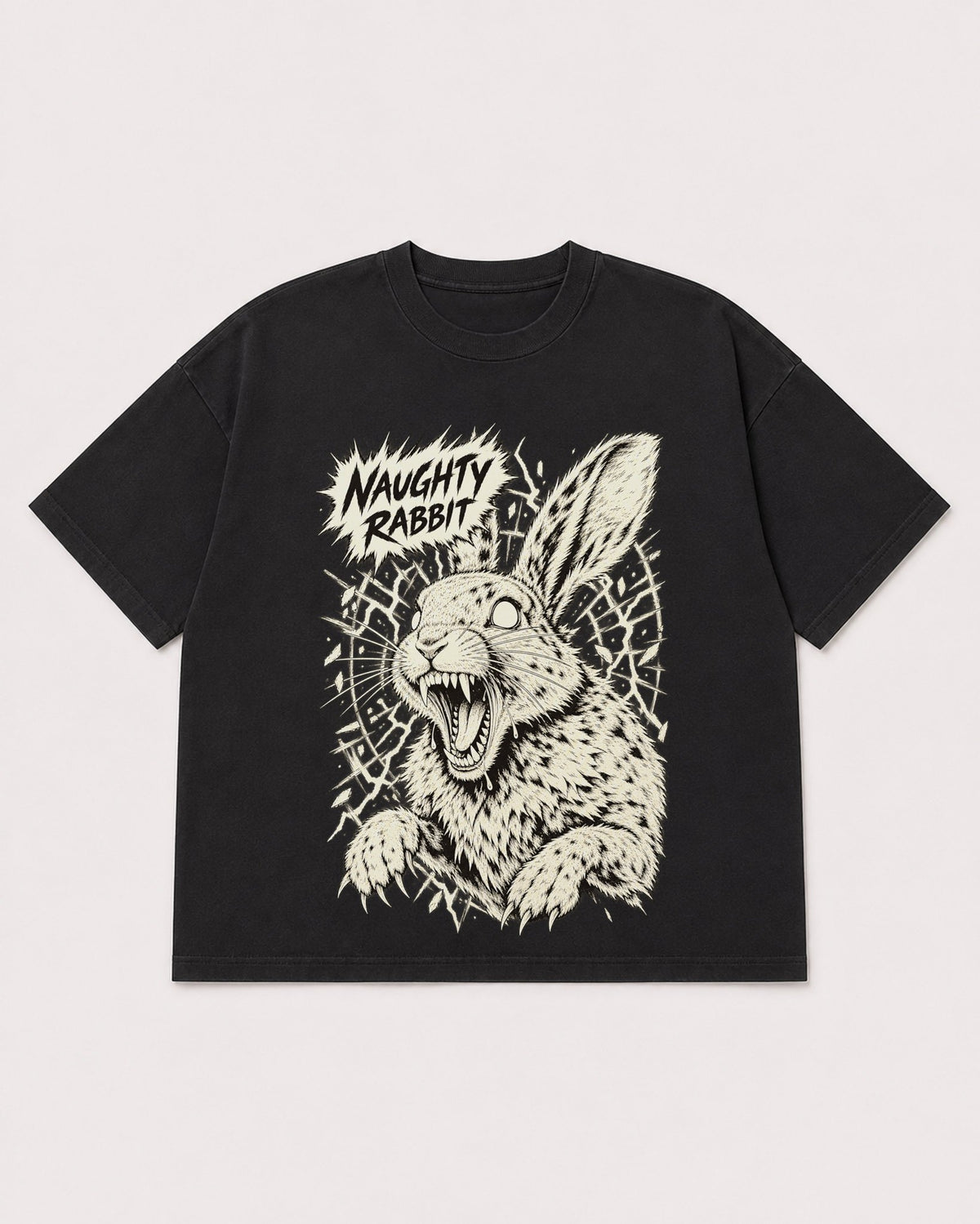 Mockup Boxy Heavyweight Tee Black product