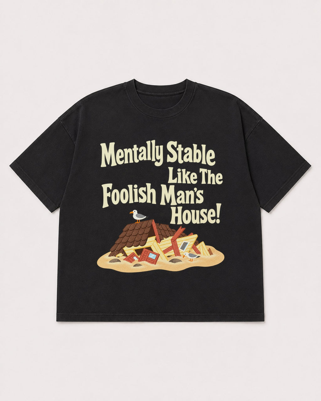 Mockup Boxy Heavyweight Tee Black product