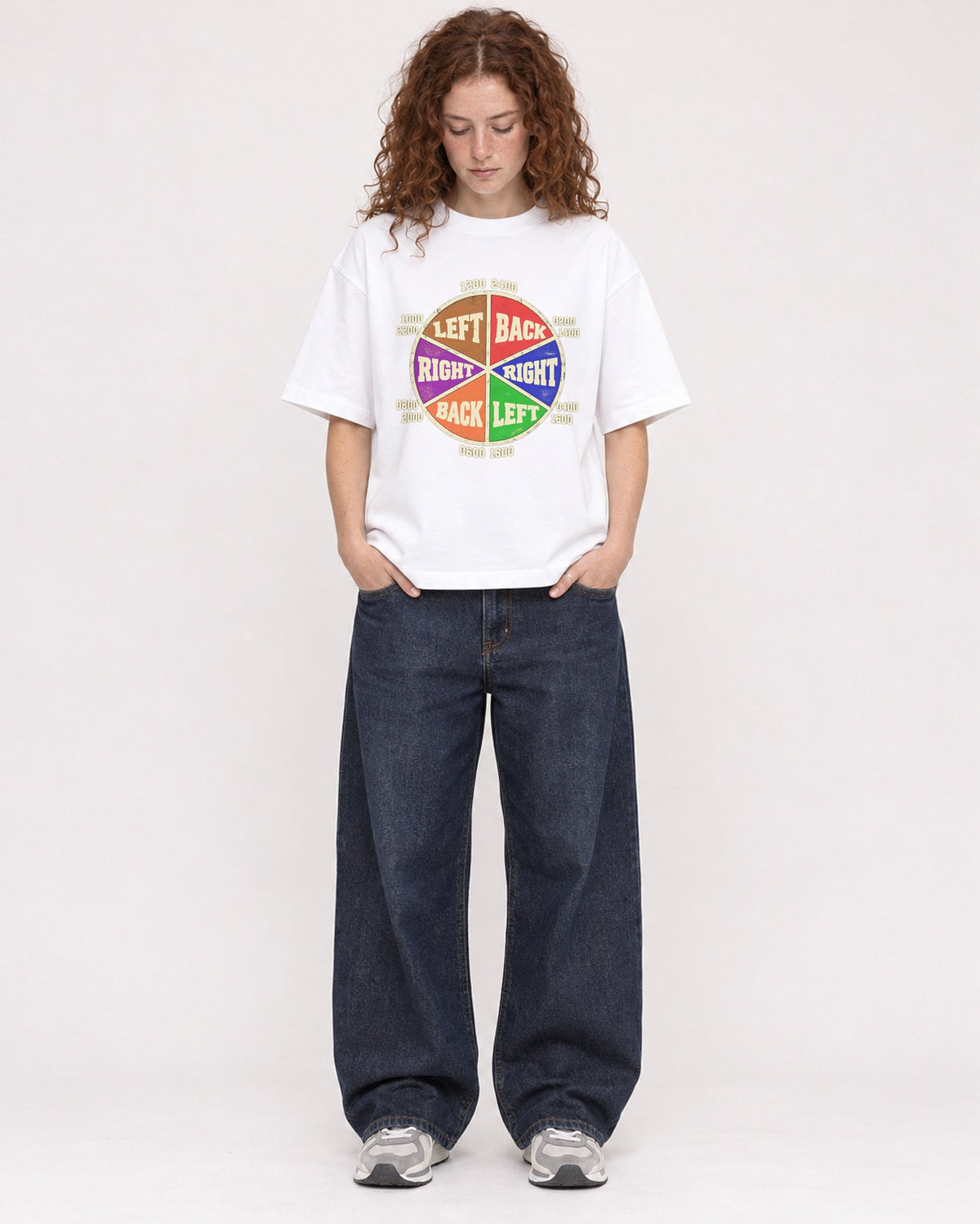 Mockup Boxy Heavyweight Tee White female full-body 09