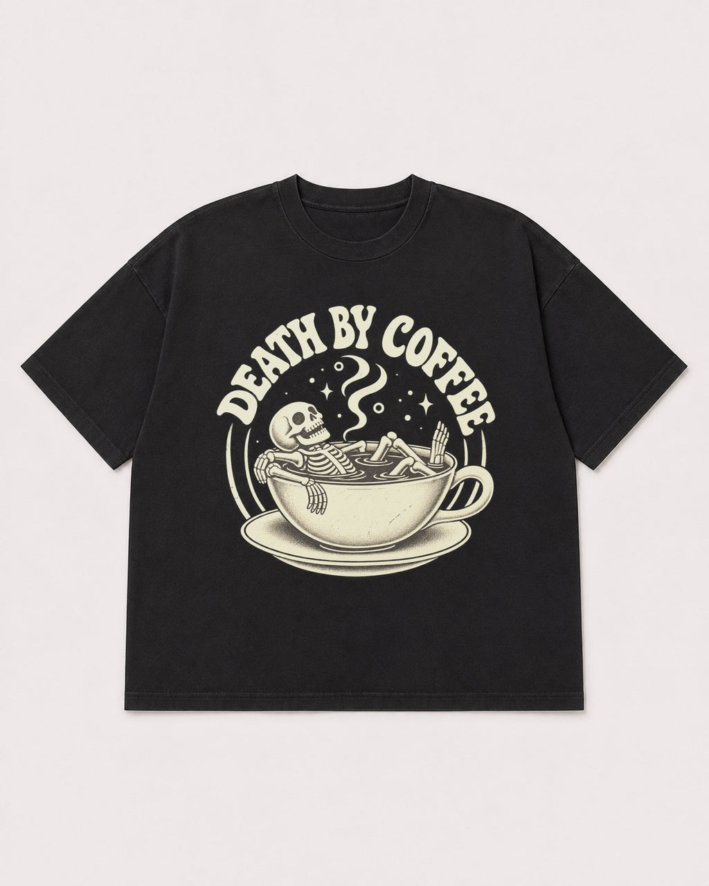 Mockup Boxy Heavyweight Tee Black product