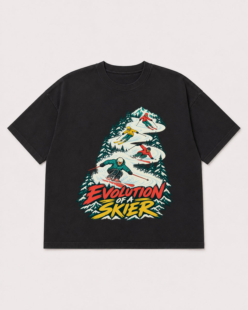 Mockup Boxy Heavyweight Tee Black product