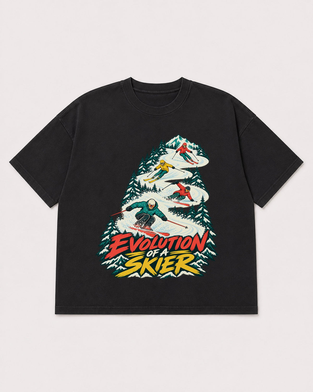 Mockup Boxy Heavyweight Tee Black product